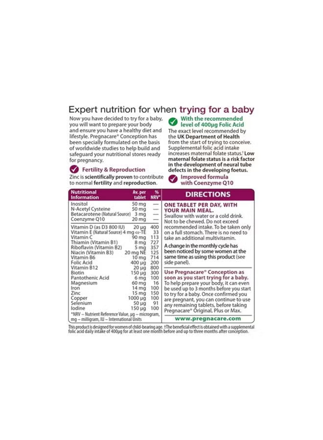 Pregnacare Conception 30 Tablets