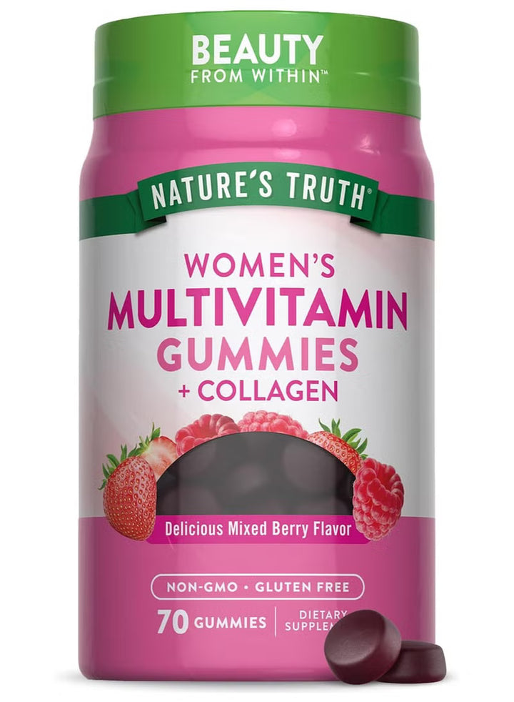 Nature's Truth, Women's Multivitmain + Collagen, Natural Mixed Berry, 70 Gummies